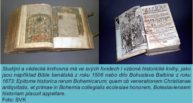 Historické knihy ve studijních fondech SVK Hradec Králové