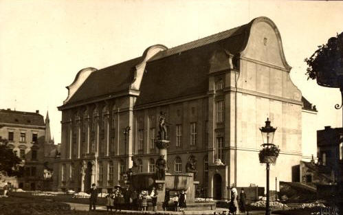 Weinmannova knihovna v Ústí n. Labem, r. 1914 