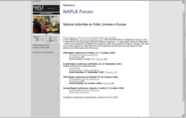 Naple Forum - webová stránka