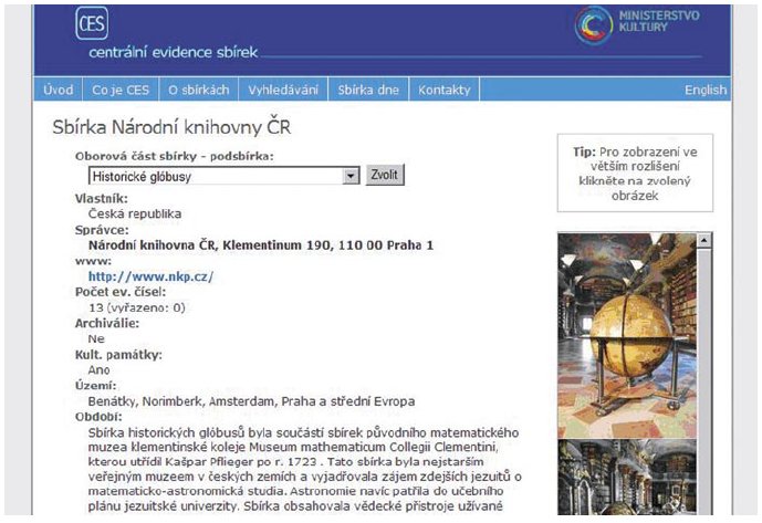 Obr. č. 17: Odpověď na dotaz Která sbírka byla nejstarším veřejným muzeem v českých zemích (ilustrativní ukázka) 