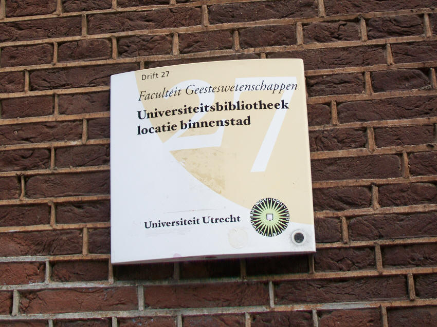 Obr. 31 Univerzitní knihovna v Utrechtu (archiv autorky)