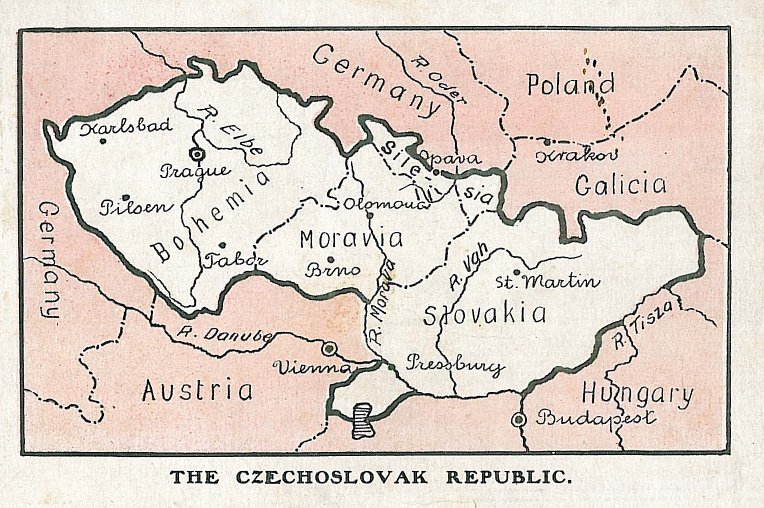nedatovaná pohlednice THE CZECHOSLOVAK REPUBLIC